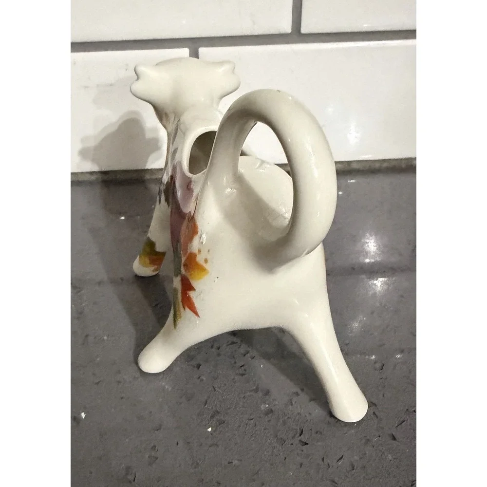 Vtg Pioneer Woman Timeless Floral Cow Creamer Discontinued (Mint w/ Sticker)